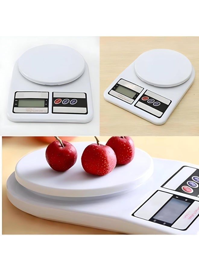 Digital Kitchen Scale Up to 10 KG White - Image 5